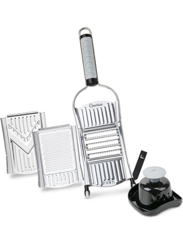 Nicer Dicer 9tlg. Schneider-Set ''Nicer Dicer Speed'' in Grau/ Schwarz