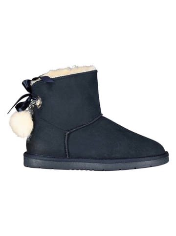Geographical Norway Winterboots "Oponpon" in Dunkelblau