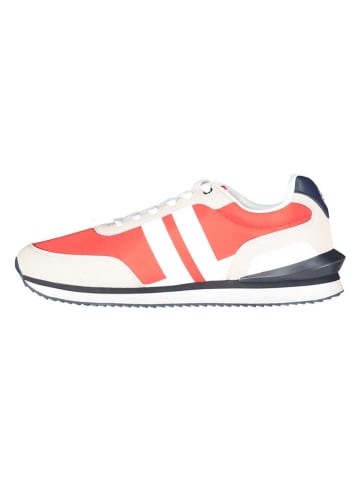 Geographical Norway Sneakersy "Orlando" w kolorze beżowo-czerwonym