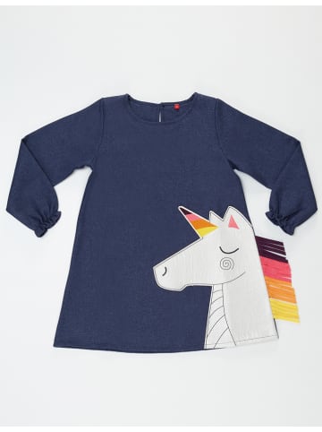 Denokids Jurk "Colorful Unicorn" donkerblauw