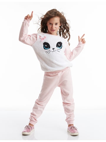 Denokids 2-delige outfit "Baby Cat" lichtroze