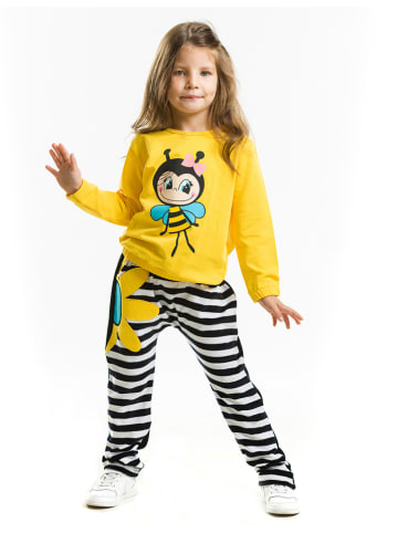Denokids 2tlg. Outfit "Bee Happy" in Gelb/ Schwarz