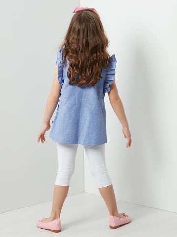 Denokids 2tlg. Outfit "Cat-Mermaid" n Blau/ Weiß