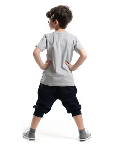 Denokids 2-częściowy zestaw "Dino Lui" w kolorze szaro-granatowym