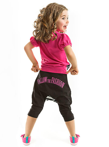 Denokids 3tlg. Outfit "Zebra" in Pink/ Schwarz/ Weiß