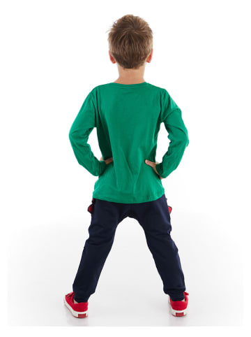 Denokids 2tlg. Outfit "Dino" in Grün/ Dunkelblau