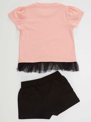 Denokids 2tlg. Outfit "Cute Mice" in Rosa/ Schwarz