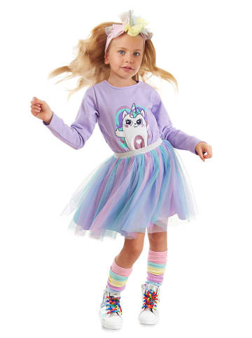 Denokids Kleid "Catcorn" in Flieder