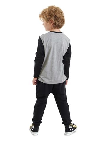 Denokids 2-delige outfit "Pirate" zwart/grijs