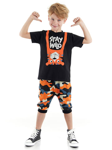 Denokids 2-częściowy zestaw "Stay Wild" w kolorze czarnym ze wzorem