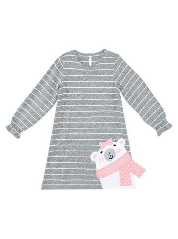 Denokids Sukienka "Teddy Bear" w kolorze szarym