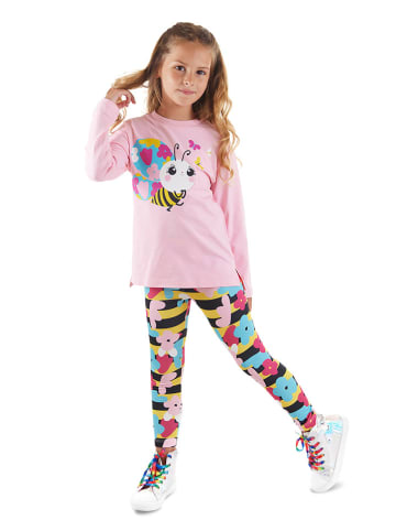 Denokids 2-częściowy zestaw "Little Bee" w kolorze jasnoróżowym ze wzorem