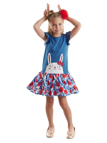Denokids Jurk "Cute Bunny" blauw
