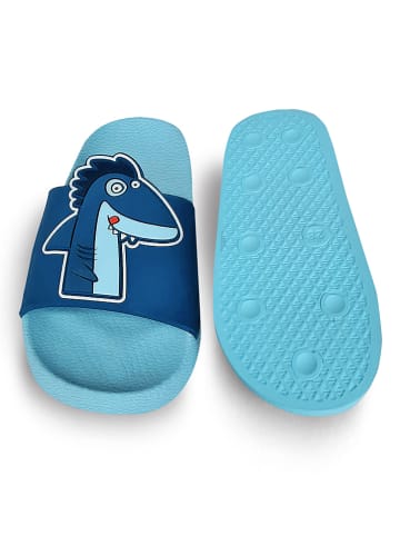 Denokids Slippers "Shark" blauw
