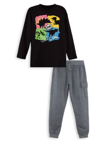 Denokids 2-częściowy zestaw w kolorze czarno-szarym