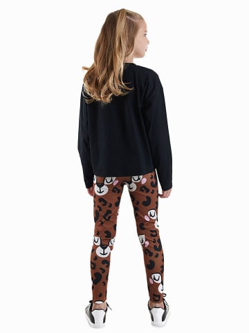 Denokids 2tlg. Outfit in Hellbraun/ Schwarz