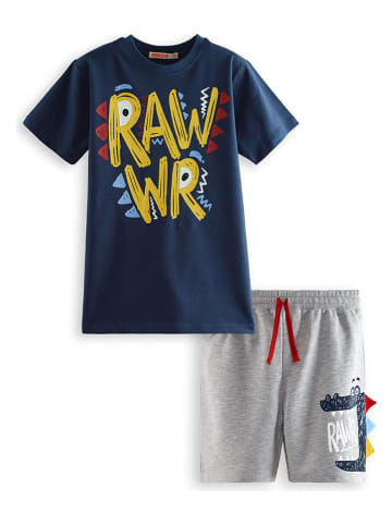 Denokids 2-delige outfit zwart/grijs