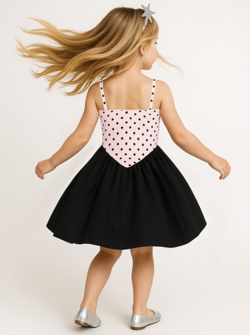 Denokids Kleid in Rosa/ Schwarz