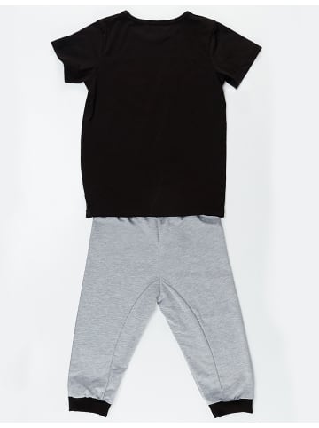 Denokids 2-delige outfit zwart/grijs