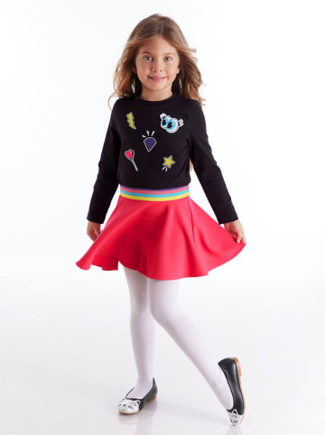 Denokids Jurk "Emoji" zwart/rood