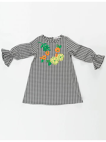 Denokids Kleid "Floral" in Schwarz/ Weiß