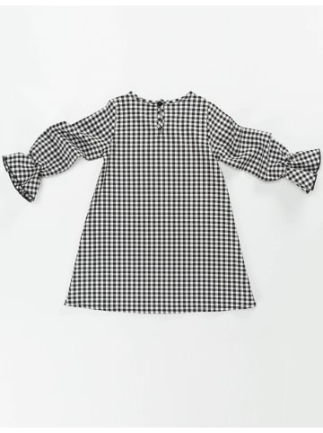 Denokids Kleid "Floral" in Schwarz/ Weiß