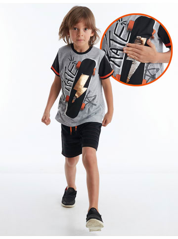Denokids 2-delige outfit grijs/zwart
