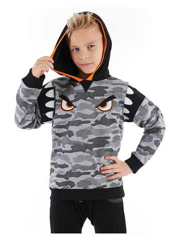 Denokids Sweatshirt "Monster" grijs/zwart