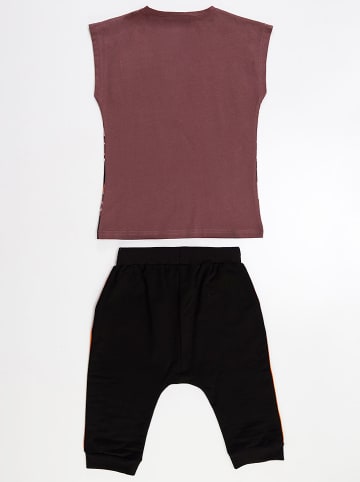Denokids 2tlg. Outfit in Schwarz/ Braun