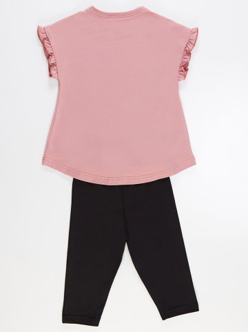 Denokids 2tlg. Outfit "Love Cats" in Rosa/ Schwarz