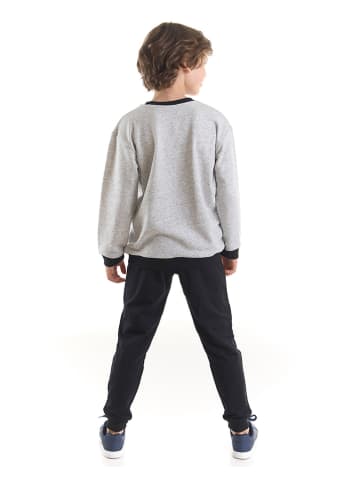 Denokids 2-delige outfit "No Task" grijs/zwart