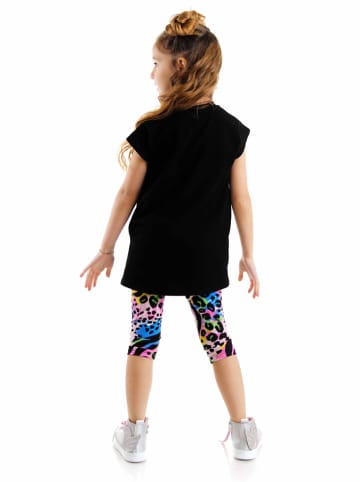 Denokids 2tlg. Outfit "Good Vibes" in Schwarz/ Bunt