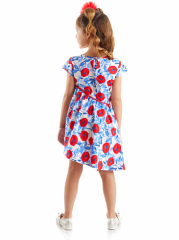 Denokids Kleid "Poppy" in Rot/ Blau