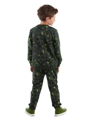 Denokids 2-delige outfit "Splash Boy" kaki