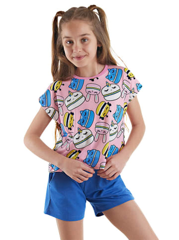 Denokids 2-delige outfit "Sweet Cookies" lichtroze/blauw