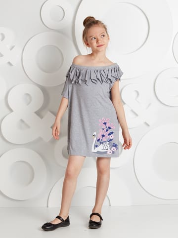 Denokids Sukienka "Swan" w kolorze szarym