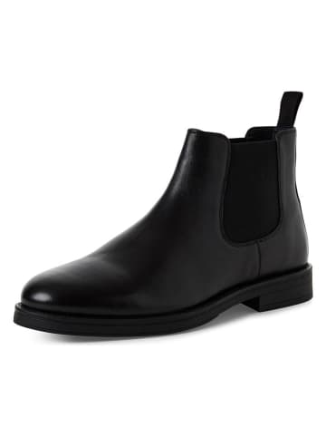 s.Oliver Leder-Chelsea-Boots in Schwarz