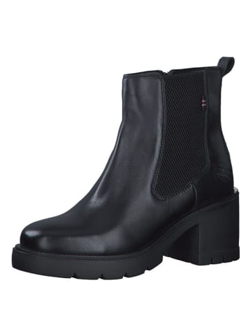 s.Oliver Leder-Boots in Schwarz