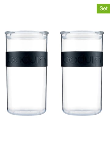 bodum Pojemniki (2 szt.) "Presso" w kolorze czarnym - 2 l