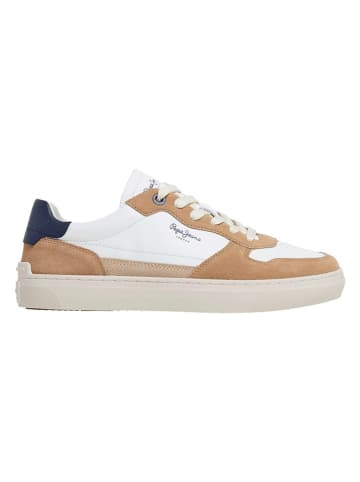 Pepe Jeans FOOTWEAR Sneakers "Camden Nature" in Weiß/ Beige
