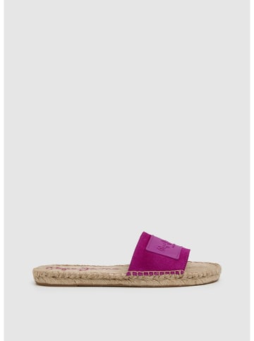 Pepe Jeans FOOTWEAR Leren slippers roze