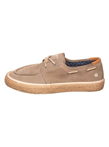Pepe Jeans FOOTWEAR Leren espadrilles beige