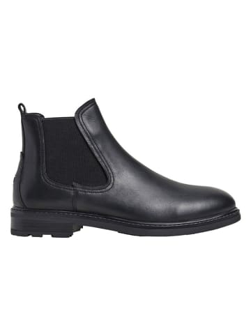 Pepe Jeans FOOTWEAR Leder-Chelsea-Boots "Leeds City" in Schwarz