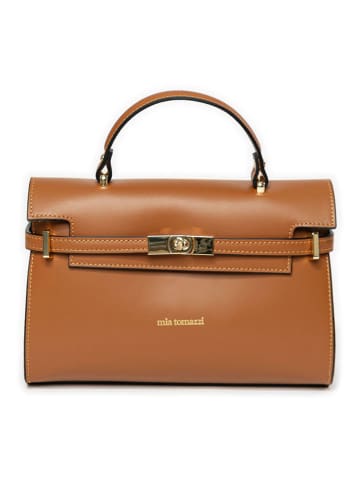 Mia Tomazzi Henkeltasche "Tazzoli" in Hellbraun - (B)27 x (H)19 x (T)11 cm