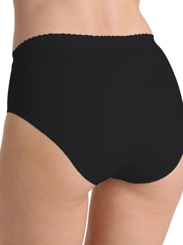 Sloggi Pełne figi high waist (2 pary) w kolorze czarnym