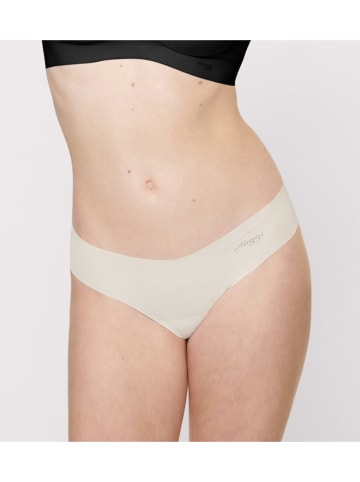 Sloggi Stringi "Zero" w kolorze kremowym