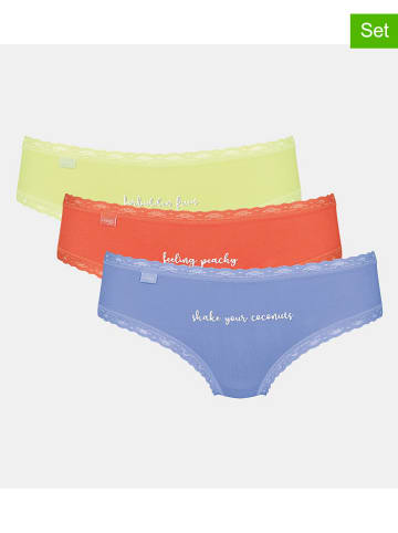 Sloggi 6-delige set: hipsters blauw/geel/oranje