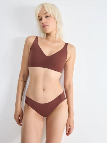 Sloggi Biustonosz "Zero Feel" w kolorze ciemnobrązowym