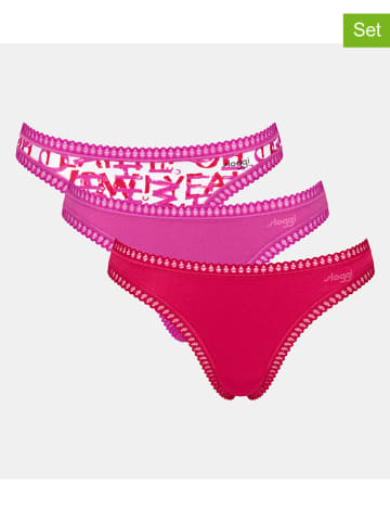 Sloggi 3er-Set: Strings in Pink