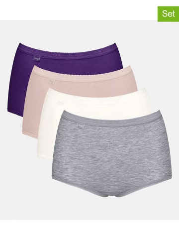 Sloggi 4er-Set: Taillenpantys in Bunt